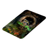 Forces | Raccoon Peeking Magneet (Linkerzijde)