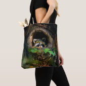 Forces | Raccoon Peeking Tote Bag (Dichtbij)