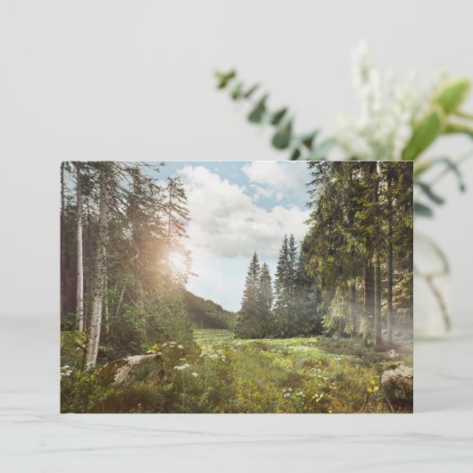 Forces | Sun Peeking Thru Bedankkaart (Staand voorkant)