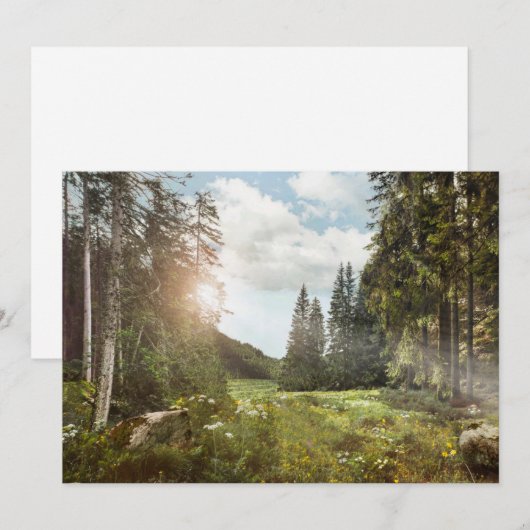 Forces | Sun Peeking Thru Bedankkaart (Voorkant / Achterkant)