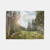 Forces | Sun Peeking Thru Fleece Deken (Voorkant (Horizontaal))