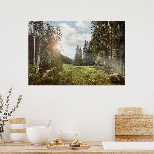 Forces | Sun Peeking Thru Poster (Keuken)