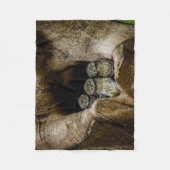 Forces | Three Owls Looking Fleece Deken (Voorkant)