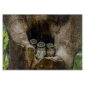 Forces | Three Owls Looking Snijplank (Voorkant)