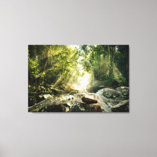 Forces   Tropical Jungle Forest Canvas Afdruk