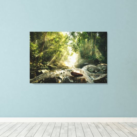 Forces | Tropical Jungle Forest Canvas Afdruk (Insitu (Houten vloer))