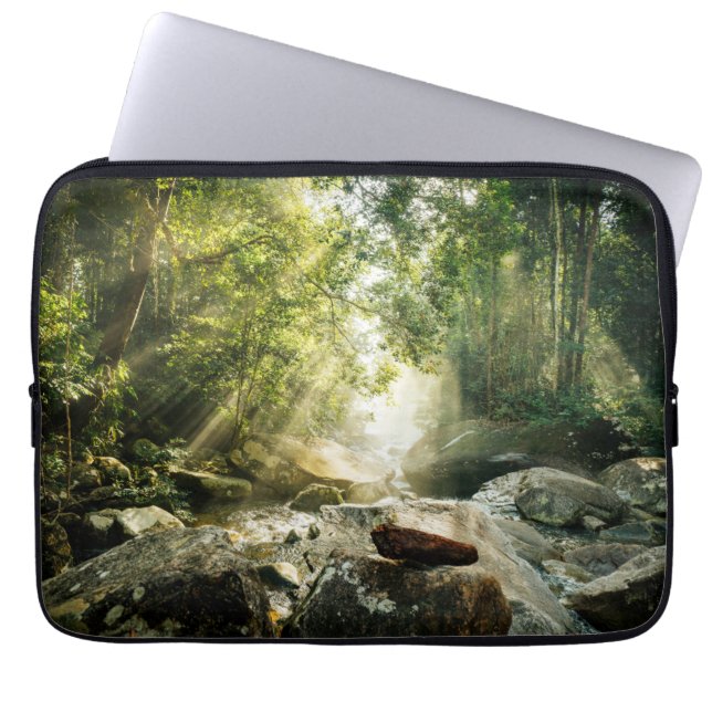 Forces | Tropical Jungle Forest Laptop Sleeve (Voorkant)
