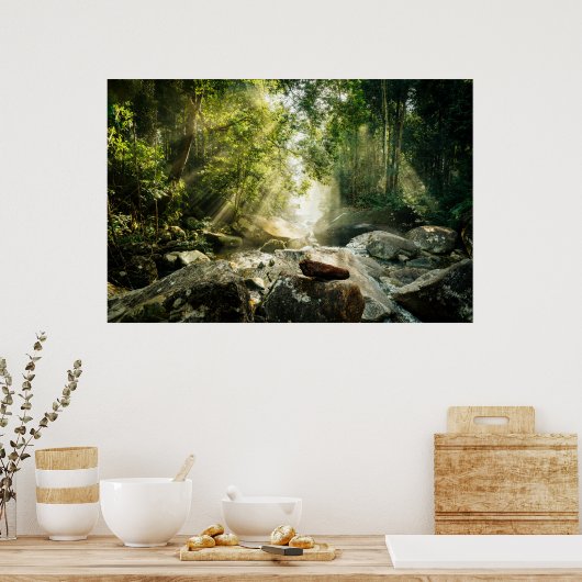 Forces | Tropical Jungle Forest Poster (Keuken)
