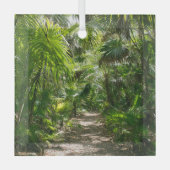 Forces Tropical Rainforest Tulum Mexico Glas Ornament (Voorkant)