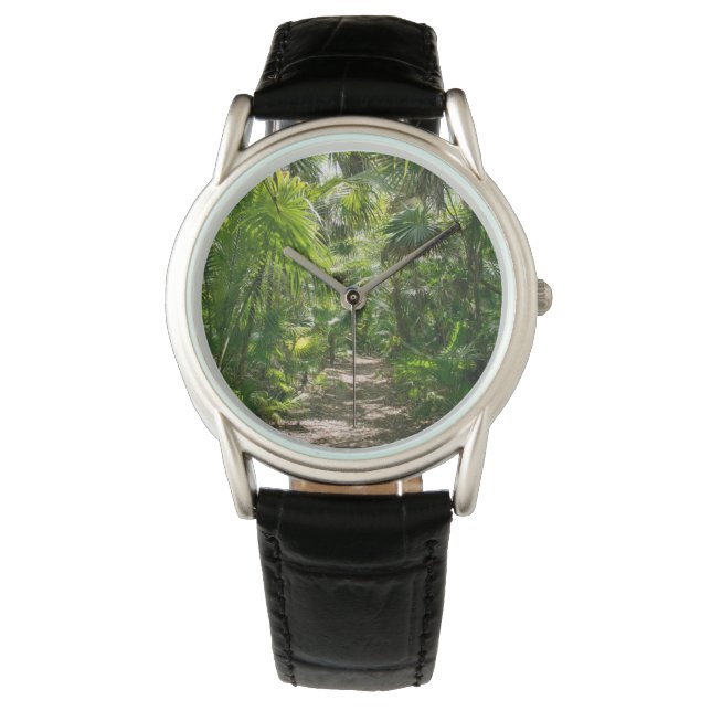 Forces Tropical Rainforest Tulum Mexico Horloge (Voorkant)