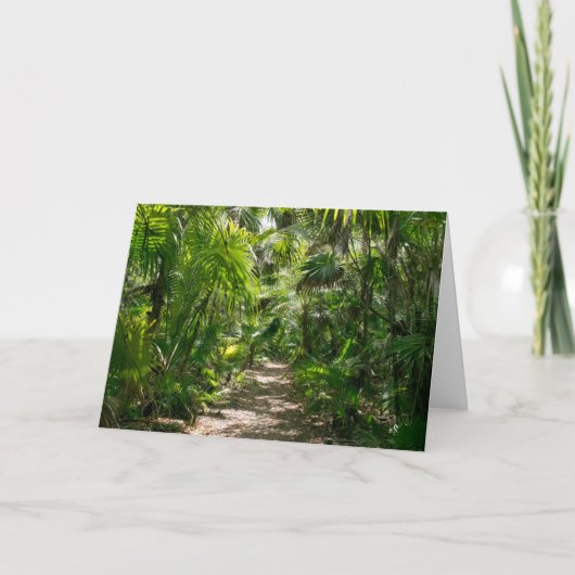 Forces Tropical Rainforest Tulum Mexico Kaart (Voorkant)