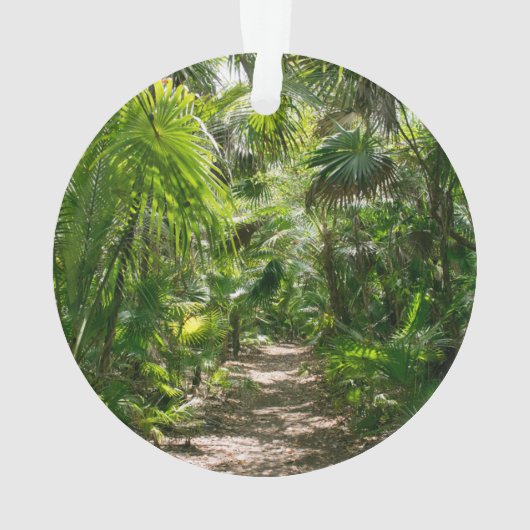 Forces Tropical Rainforest Tulum Mexico Ornament (achterkant)