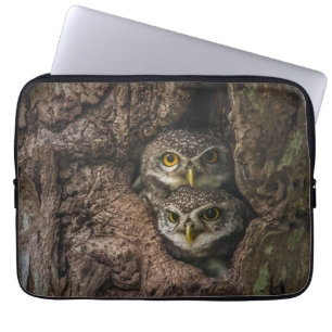 Forces Two Owls Looking Laptop Sleeve