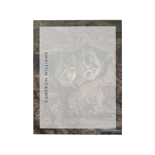 Forces Two Owls Looking Notitieblok (Linkerzijde)