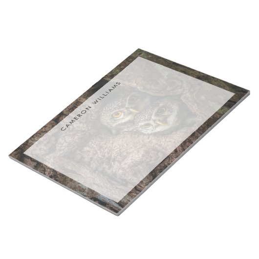 Forces Two Owls Looking Notitieblok (Schuin)