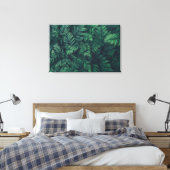 Forces | Woodland Ferns Canvas Afdruk (Insitu (Slaapkamer))