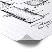 Forcing bier 1879 Patent Art - Lijnd Peper Poster (Hoek)