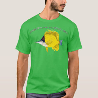 Forcipiger flavissimus Yellow Longnose Butterflyfi T-shirt