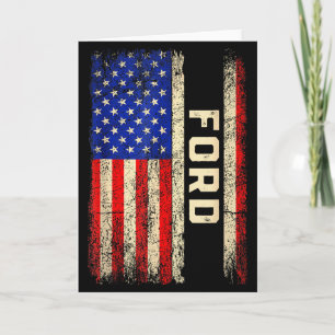 Ford Achternaam T-shirt Ford Naam Amerikaanse Vlag Kaart