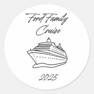 Ford Familie Cruise 2025  Ronde Sticker