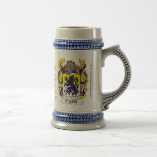Ford Family Crest Stein Bierpul