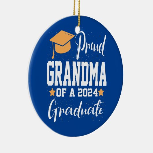 Ford Grandma A Klasse 2024 Afstuderen Dinosaur Keramisch Ornament (Rechts)