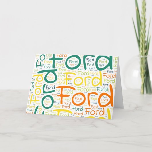 Ford Kaart (Voorkant)