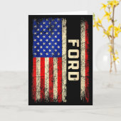 Ford Last Name Shirt Ford Name American Flag  Kaart (Gele Bloem)