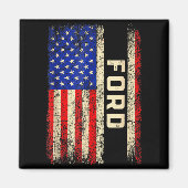 Ford Last Name Shirt Ford Name American Flag  Magneet (Voorkant)