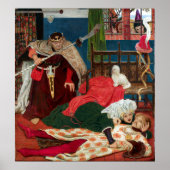 Ford Madox Brown Death of Sir Tristram Poster (Voorkant)