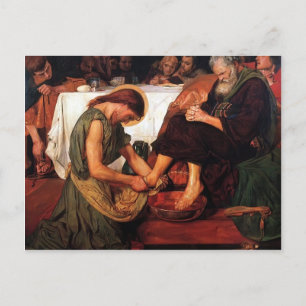 Ford Madox Brown - Jesus Washing Peter's Feet Briefkaart
