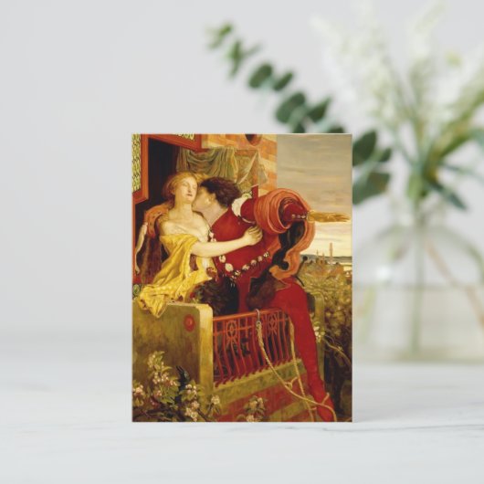 Ford Madox Brown: Romeo en Juliet Briefkaart (Staand voorkant)