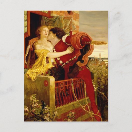 Ford Madox Brown: Romeo en Juliet Briefkaart (Voorkant)