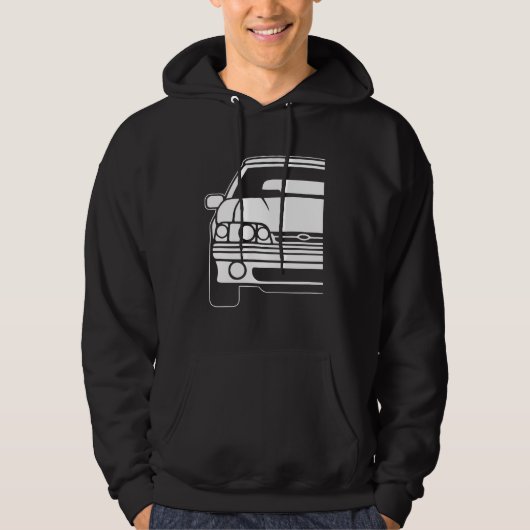 Ford Mustang 1989 Notchback 1 Hoodie (Voorkant)