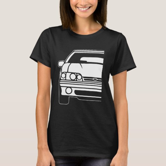 Ford Mustang 1989 Notchback 1 T-shirt (Voorkant)
