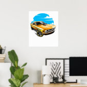ford mustang poster (Thuiskantoor)