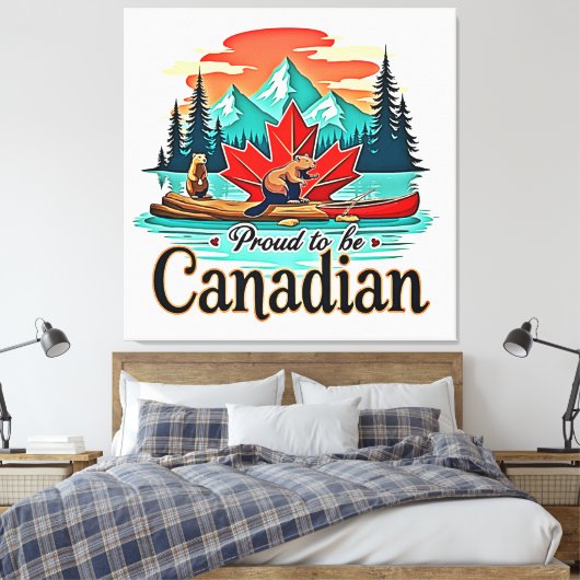 Ford om Canadees te zijn Canvas Afdruk (Insitu (Slaapkamer))
