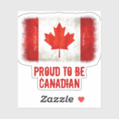Ford om Canadese vlag vinyldecal te worden Sticker (Vel)