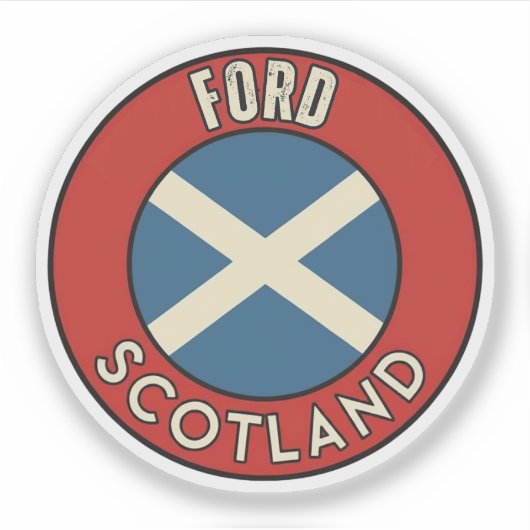 Ford, Schotland Sticker (Voorkant)
