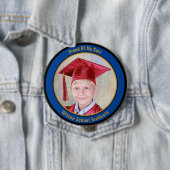 Ford van uw Afstuderen blauwe goudfoto-Button Ronde Button 4,0 Cm (In situ)