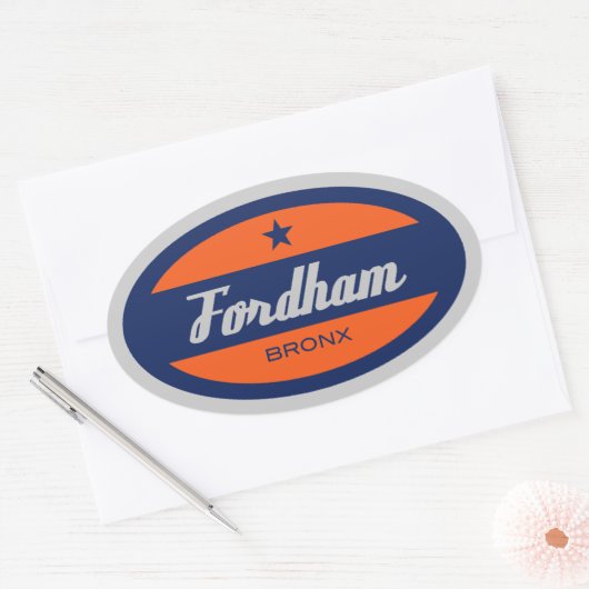 Fordham Ovale Sticker (Envelop)
