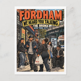 Fordham We hoorden je praten Briefkaart