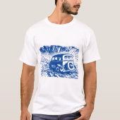Fording the River - Deep Blue T-shirt (Voorkant)