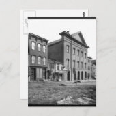 Ford's theater in Lincoln's tijd. Washington D.C. Briefkaart (Voorkant / Achterkant)