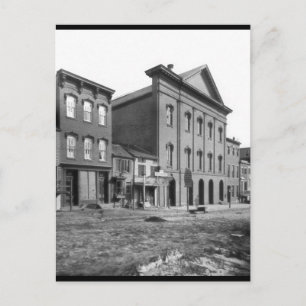 Ford's theater in Lincoln's tijd. Washington D.C. Briefkaart