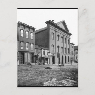 Ford's theater in Lincoln's tijd. Washington D.C. Briefkaart