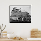 Ford's theater, Scene of Lincoln's Death 1865 Poster (Keuken)