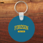 Fordson middelbare school hs dearborn mi universit sleutelhanger (Voorkant)