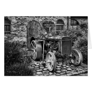 Fordson Tractor blanco notelet / kaart