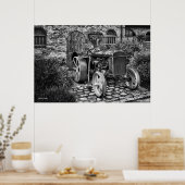  Fordson Tractor, foto met fijne kunst Poster (Keuken)